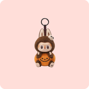 Labubu Keychain Halloween Party Sitting Pumpkin